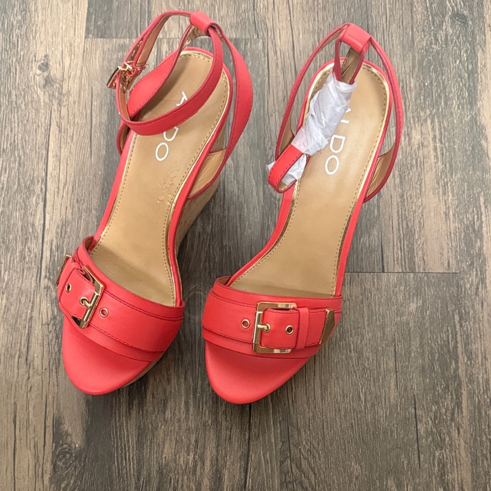 NIB: Aldo Coral Wedge Sandals - Picture 5 of 8
